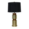 Sagebrook Home Metal 32`` Double Cylinder Tablelamp, Gold