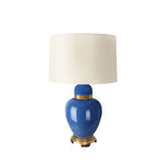 Sagebrook Home Glass 29`` Urn Table Lamp, Blue