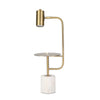 Sagebrook Home Metal 25`` Task Lamp On Marblebase, Gold