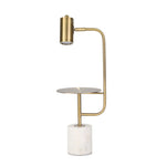 Sagebrook Home Metal 25`` Task Lamp On Marblebase, Gold