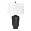 Sagebrook Home Metal 28`` Table Lamp W/Hammered Finish, Matte Blac