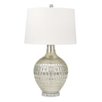 Sagebrook Home Mercury Glass 30`` Table Lamp W/Hammered Finish, Si