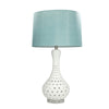 Sagebrook Home Ceramic 31`` Pierced Bottle Table Lamp, White