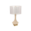 Sagebrook Home Ceramic 32`` Bottle Table Lampwith Double Shade, Cr