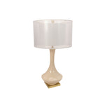 Sagebrook Home Ceramic 32`` Bottle Table Lampwith Double Shade, Cr