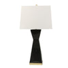 Sagebrook Home 50203-01 34" Ceramic Hourglass Table Lamp, Black