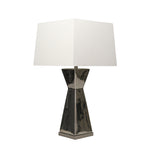Sagebrook Home Ceramic 34`` Hourglass Table Lamp, Silver