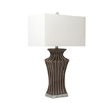 Sagebrook Home Ceramic 29`` Fluted Urn Table Lamp, Brown