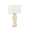 Sagebrook Home Ceramic 29`` Fluted Urn Table Lamp, Cream