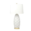 Sagebrook Home Ceramic 33`` Modern Table Lamp,Off White