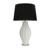 Sagebrook Home Ceramic 32`` Fluted Table Lamp,White