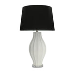 Sagebrook Home Ceramic 32`` Fluted Table Lamp,White