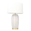 Sagebrook Home 50209-01 31" Ceramic Ribbon Table Lamp, Ivory
