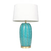Sagebrook Home Ceramic 31`` Ribbon Table Lamp, Teal