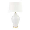 Sagebrook Home 50210-01 32" Ceramic Urn Table Lamp, White