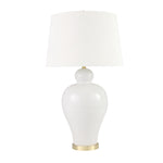 Sagebrook Home 50210-01 32" Ceramic Urn Table Lamp, White