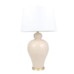 Sagebrook Home Ceramic 32`` Urn Table Lamp, Cream