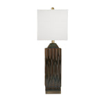 Sagebrook Home Ceramic 30`` Art Deco Table Lamp, Green