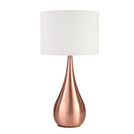 Sagebrook Home Metal 28`` Teardrop Table Lamp, Copper