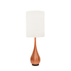 Sagebrook Home Metal 40`` Teardrop Table Lamp, Copper