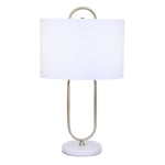 Sagebrook Home Metal 26`` Paper Clip Table Lamp On Marble Base, Go