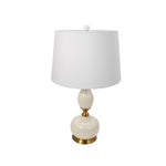 Sagebrook Home Ceramic 33`` Genie Table Lamp,White