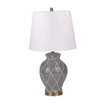 Sagebrook Home Ceramic 30`` Urn Table Lamp, Gray