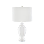 Sagebrook Home Ceramic 31`` Rope Embossed Table Lamp, Cream