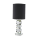 Sagebrook Home Mirrored 32`` Geometric Table Lamp, Silver