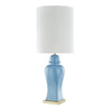 Sagebrook Home Ceramic 38`` Temple Jar Table Lamp, Light Blue