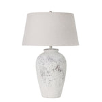 Sagebrook Home Ceramic 32`` Urn Table Lamp, White Wash