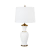 Sagebrook Home Ceramic 33`` Table Lamp, White/Gold