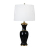 Sagebrook Home Ceramic 33`` Table Lamp, Black/Gold