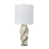 Sagebrook Home 50306-02 38" Ceramic Twist Table Lamp, White