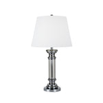 Sagebrook Home Crystal 32`` Table Lamp, Clear/Silver