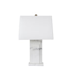 Sagebrook Home Marble 29`` Table Lamp, White