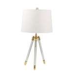 Sagebrook Home Acrylic 29`` Tripod Table Lamp,Gold
