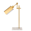 Sagebrook Home Metal 24`` Task Lamp W/ Marble Base, Gold