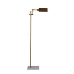 Sagebrook Home Brass 63`` Floor Lamp On Marblebase, Gold