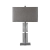 Sagebrook Home Crystal 30`` Table Lamp, Clear/Gray
