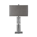 Sagebrook Home Crystal 30`` Table Lamp, Clear/Gray