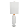 Sagebrook Home Ceramic 43`` Table Lamp W/Crystal Base, White
