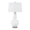 Sagebrook Home Glass 32`` Table Lamp, White