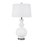 Sagebrook Home Glass 32`` Table Lamp, White