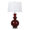 Sagebrook Home Glass 32`` Table Lamp, Red