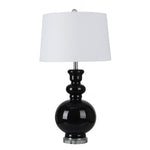 Sagebrook Home Glass 32`` Table Lamp, Black