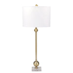 Sagebrook Home Metal 35`` Crystal Base Table Lamp, Gold - Kd