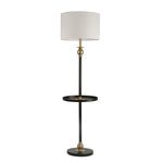 Sagebrook Home Metal 64`` Floor Lamp W/ Table,Black - Kd