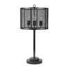Sagebrook Home Metal 29`` Cage Shade Table Lamp, Black - Kd