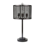 Sagebrook Home Metal 29`` Cage Shade Table Lamp, Black - Kd